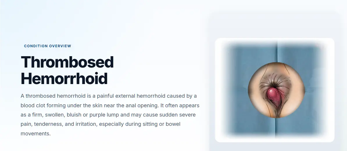 Thrombosed Hemorrhoid (Purple Hemorrhoid) | Symptoms, Causes & Treatment